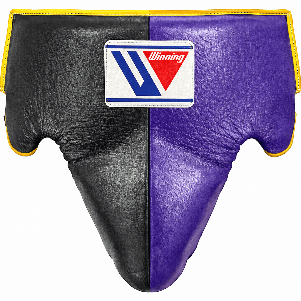 Winning Boxing Groin Guard | Customizable - Professional Gear | Black/Purple