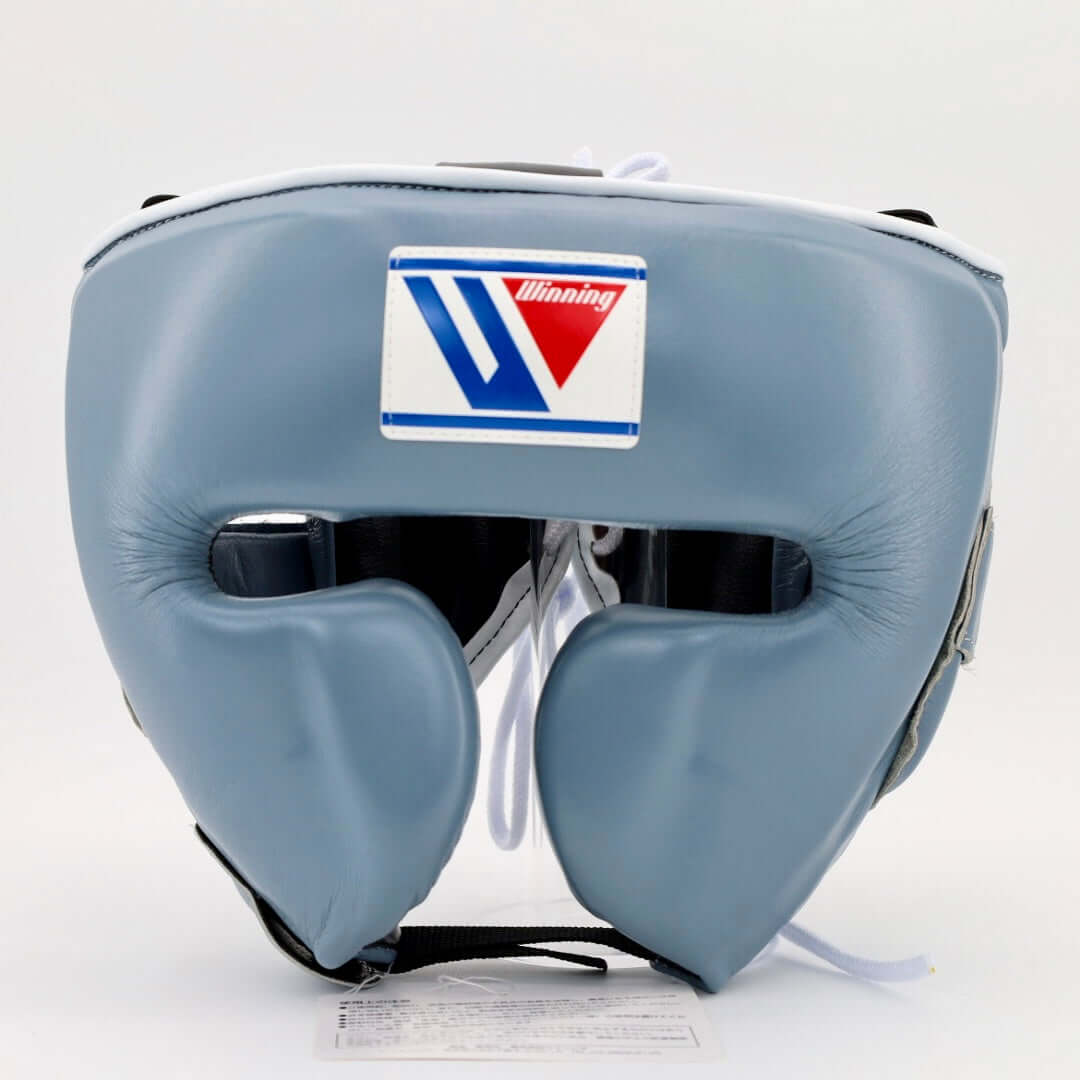 Light Blue Winning Head Guard Open Face, Genuine Cowhide Leather, High Quality Winning Head Protective, Custom Made Head Guard, Available All Sizes & Colours, Free Shipping Worldwide (Copy) (Copy) (Copy) (Copy) (Copy) (Copy)
