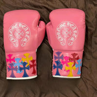 Winning Boxing Gloves – Pink Chrome Hearts Lace-Up Winning Training Gloves – Perfect for All Boxers – Pro-Level Quality – Premium Quality at Low Prices