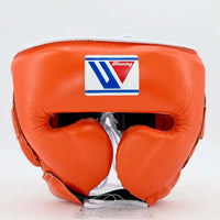Orange Winning Head Guard Open Face, Genuine Cowhide Leather, High Quality Winning Head Protective, Custom Made Head Guard, Available All Sizes & Colours, Free Shipping Worldwide (Copy) (Copy) (Copy) (Copy)