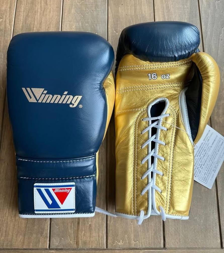 High Performance Fight Blue/Golden Winning Gloves Built for Heavy Bag Workouts and Skill Training