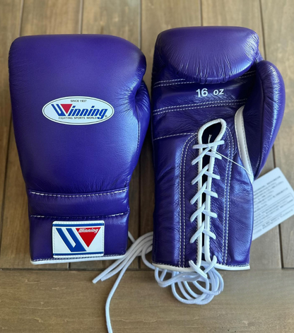 Professional Lace-Up Boxing Gloves for Boxing Training & Sparring