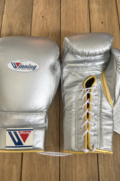Buy Premium Quality Fight Silver Winning Boxing Gloves for Boxing and Heavy Bag Work