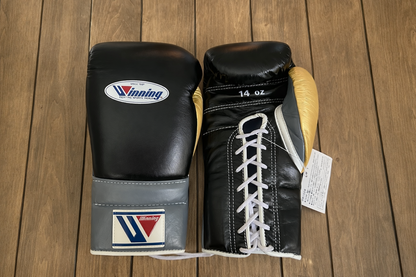 Discount Offer on Durable Black/Golden/Grey Winning Boxing Gloves for Training and Sparring