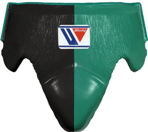 Winning Boxing Groin Guard | Customizable - Professional Gear | Black/Green