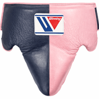 Winning Boxing Groin Guard | Customizable - Professional Gear | Dark Blue/Light Pink