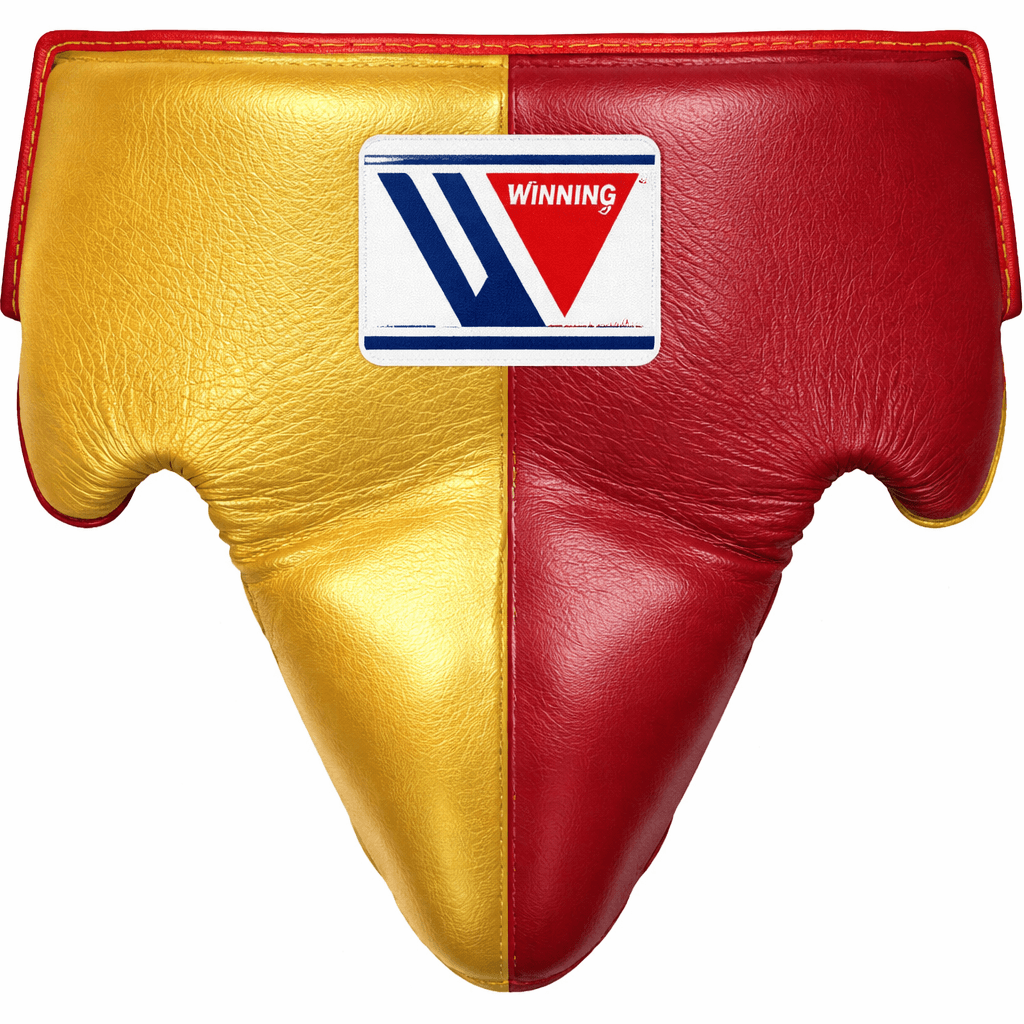 Winning Boxing Groin Guard | Customizable - Professional Gear | Gold/Red