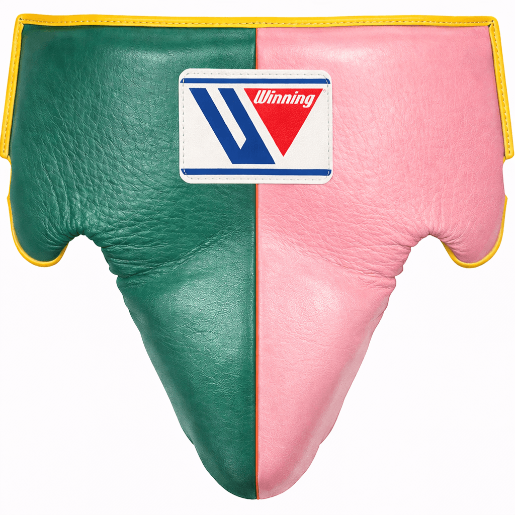 Winning Boxing Groin Guard | Customizable - Professional Gear | Green/Pink