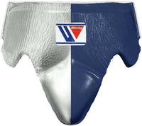 Winning Boxing Groin Guard | Customizable - Professional Gear | Silver/Blue
