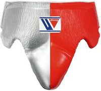 Winning Boxing Groin Guard | Customizable - Professional Gear | Red/Silver