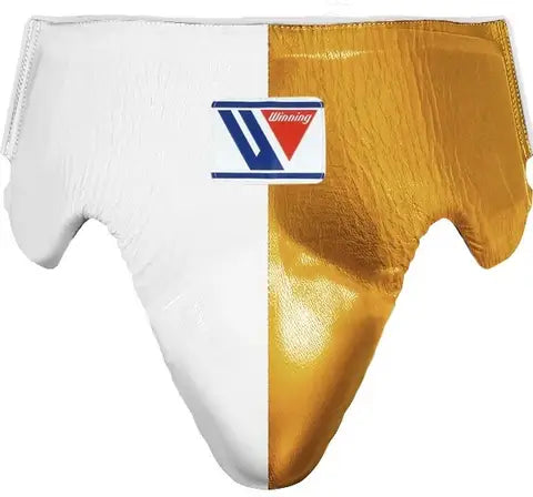 Winning Boxing Groin Guard | Customizable - Professional Gear | White/Gold