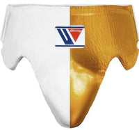 Winning Boxing Groin Guard | Customizable - Professional Gear | White/Gold