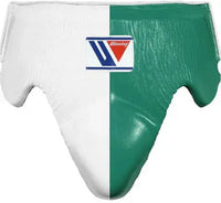 Winning Boxing Groin Guard | Customizable - Professional Gear | White/Green