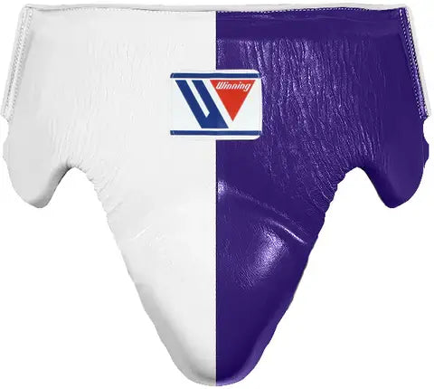 Winning Boxing Groin Guard | Customizable - Professional Gear | White/Purple