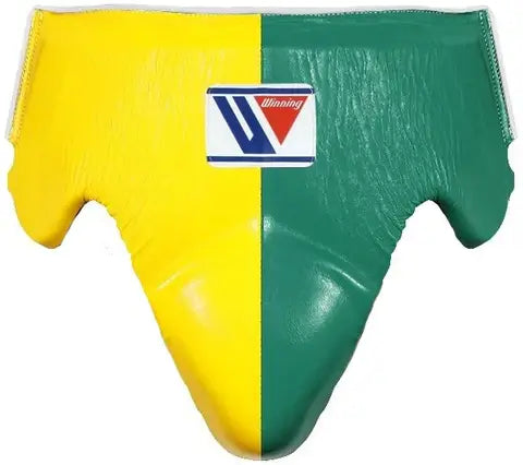 Winning Boxing Groin Guard | Customizable - Professional Gear | Yellow/Green