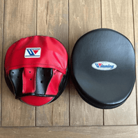 Winning Professional Boxing Punching Mitts - Customizable - Trainer Focus Mitts - Red/Black