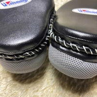 Winning Style Oval Leather Focus Mitts – Customizable Boxing Coach Pads