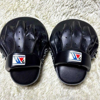 Winning Style Oval Leather Focus Mitts – Customizable Boxing Coach Pads
