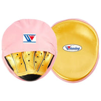 Winning Professional Boxing Punching Mitts - Customizable - Trainer Focus Mitts - Yellow/Pink