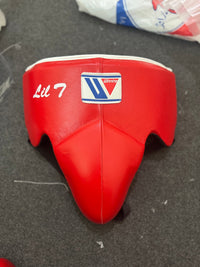Winning Boxing Groin Guard | Customizable - Professional Gear | Red/White