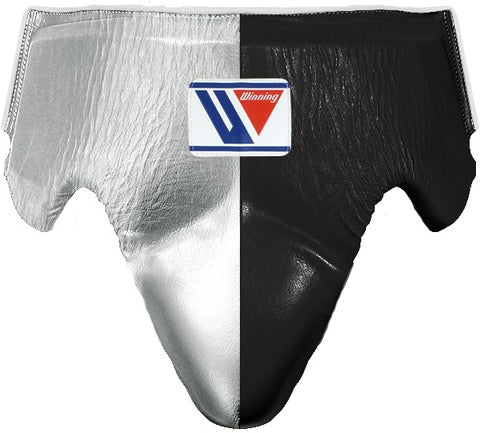 Winning Boxing Groin Guard | Customizable - Professional Gear | Silver/Black