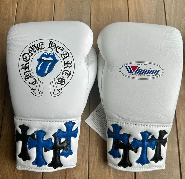Winning Boxing Gloves – White Lace-Up Winning Training Gloves – Perfect for All Boxers – Pro-Level Quality – Premium Quality at Low Prices