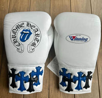 Winning Boxing Gloves – White Lace-Up Winning Training Gloves – Perfect for All Boxers – Pro-Level Quality – Premium Quality at Low Prices