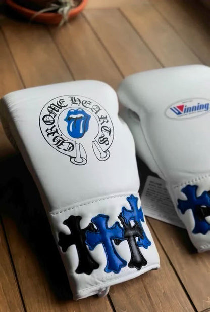 Winning Boxing Gloves – White Lace-Up Winning Training Gloves – Perfect for All Boxers – Pro-Level Quality – Premium Quality at Low Prices